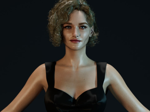 Julia Garner 3Dモデル
