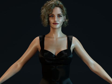 Julia Garner 3Dモデル