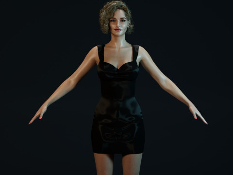 Julia Garner 3Dモデル