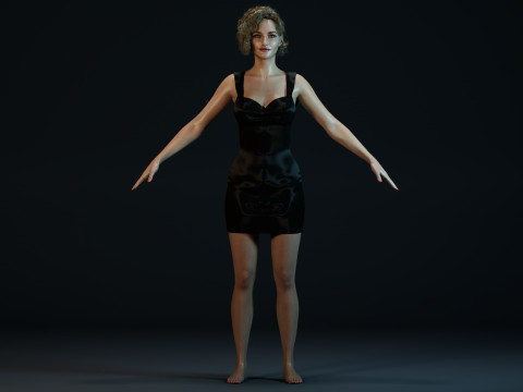 Julia Garner 3Dモデル