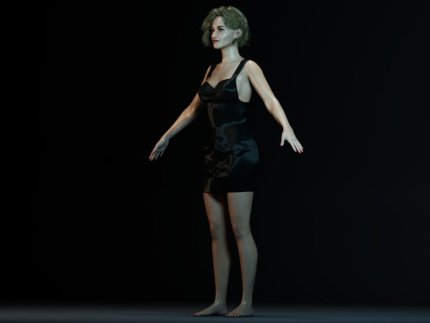 Julia Garner 3Dモデル