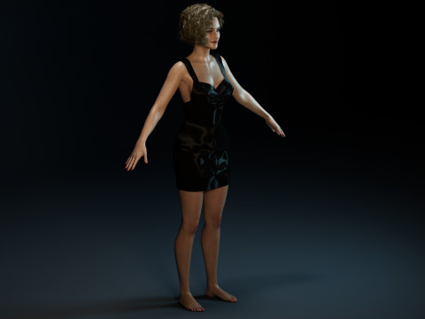 Julia Garner 3Dモデル