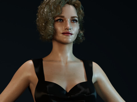 Julia Garner 3Dモデル