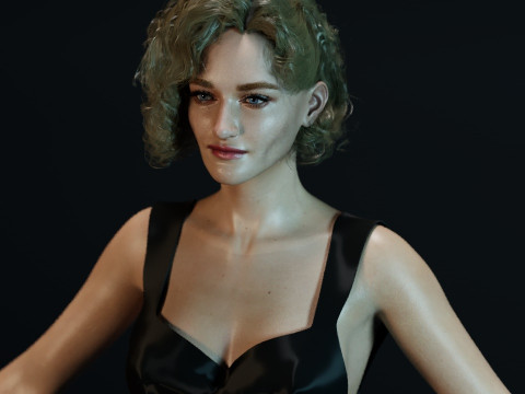 Julia Garner 3Dモデル