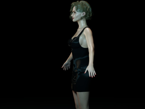 Julia Garner 3Dモデル