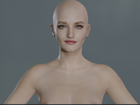 Julia Garner 3Dモデル