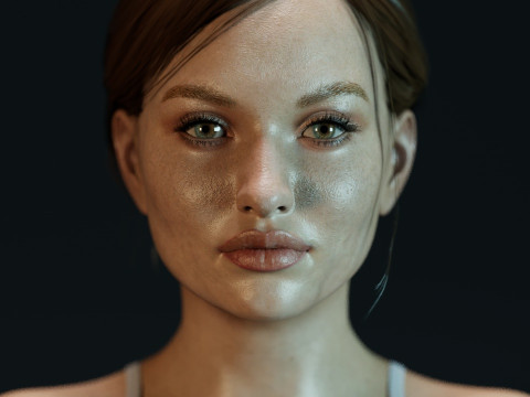 Emily Browning 3D मॉडल
