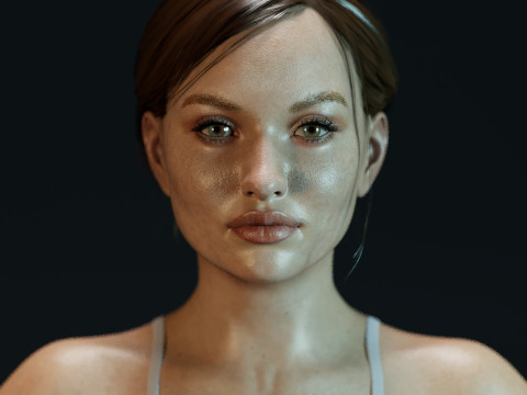 Emily Browning 3D Model