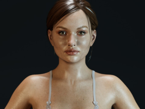Emily Browning 3D Model