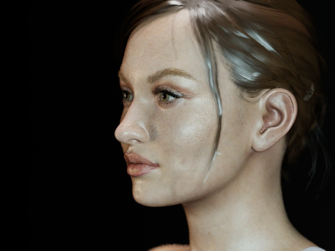 Emily Browning 3D Model