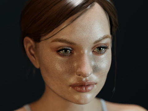Emily Browning 3D Model