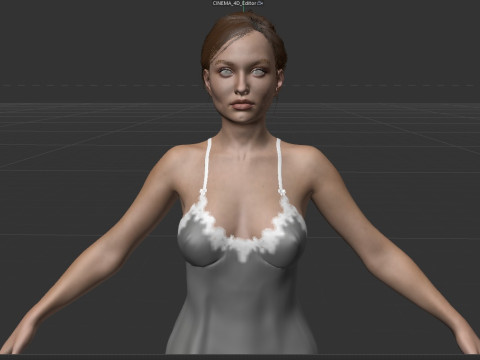 Emily Browning 3D Model