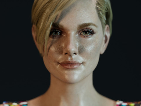 Charlize Theron 3D Model