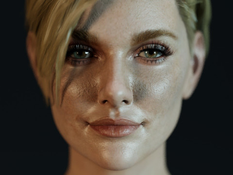 Charlize Theron 3D Model