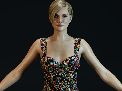 Charlize Theron 3D Model