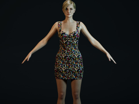 Charlize Theron 3D Model