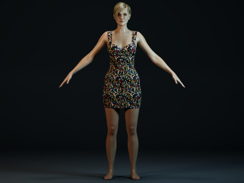 Charlize Theron 3D Model