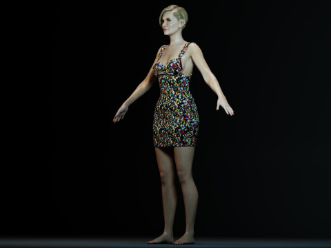 Charlize Theron 3D Model