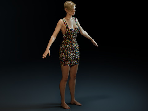 Charlize Theron 3D Model