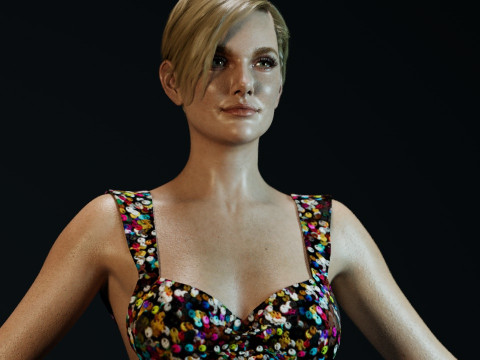 Charlize Theron 3D Model