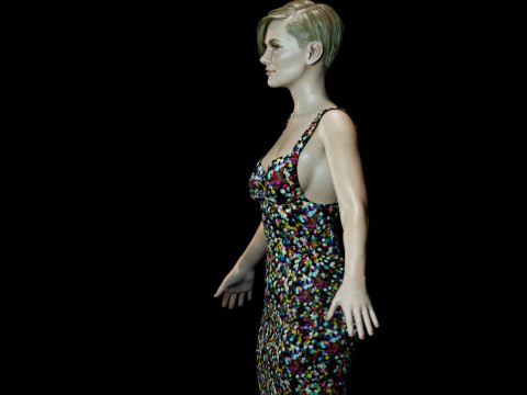 Charlize Theron 3D Model