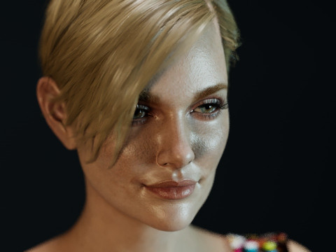 Charlize Theron 3D Model