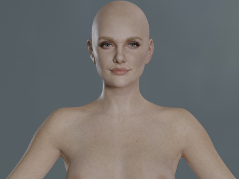 Charlize Theron 3D Model