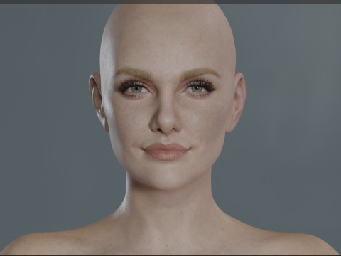 Charlize Theron 3D Model