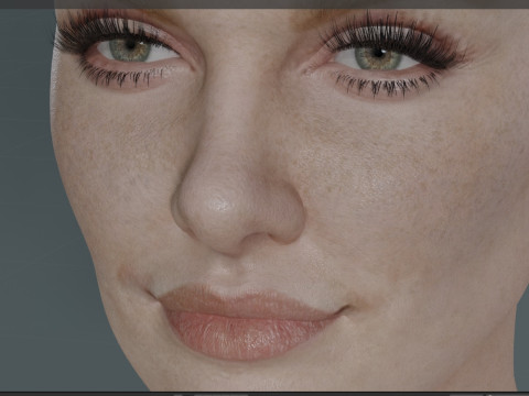 Charlize Theron 3D Model
