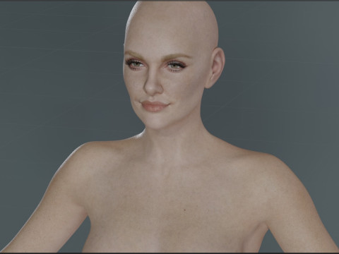 Charlize Theron 3D Model