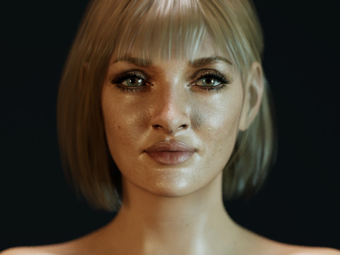 Uma Thurman V2 3D Model