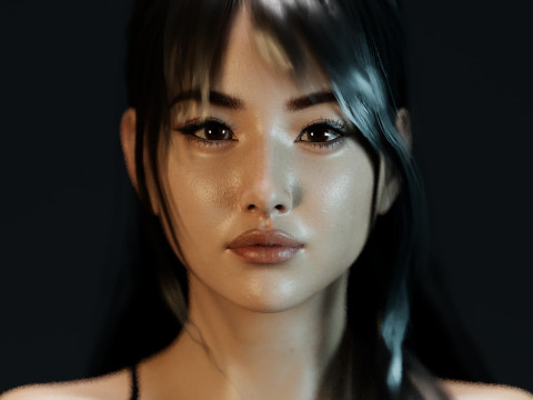 Huh Yun-jin 3D Model
