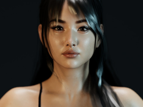 Huh Yun-jin 3D Модель