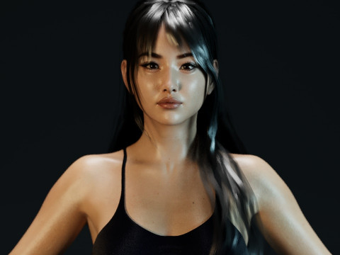 Huh Yun-jin 3D Модель