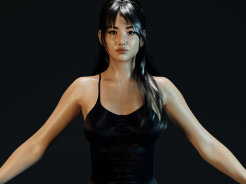 Huh Yun-jin 3D Модель