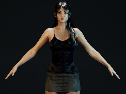 Huh Yun-jin 3D Модель
