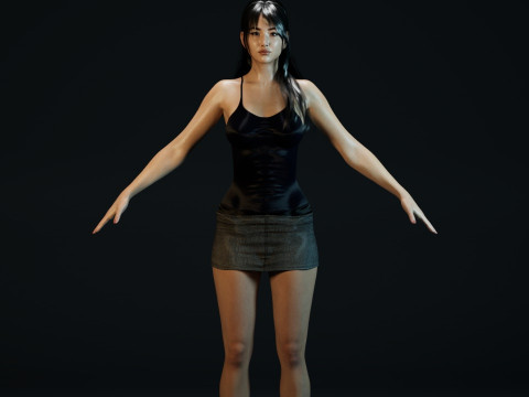 Huh Yun-jin 3D Модель