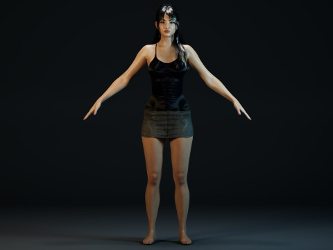 Huh Yun-jin 3D Модель