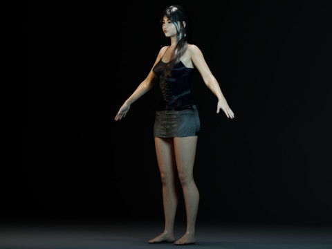 Huh Yun-jin 3D Модель