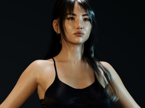 Huh Yun-jin 3D Модель