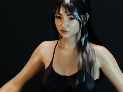 Huh Yun-jin 3D Модель