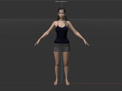 Huh Yun-jin 3D Модель