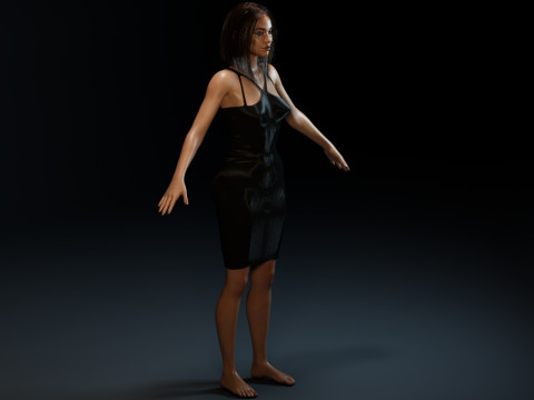 Zoe Saldana 3D Model