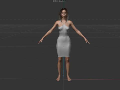Zoe Saldana 3D Model