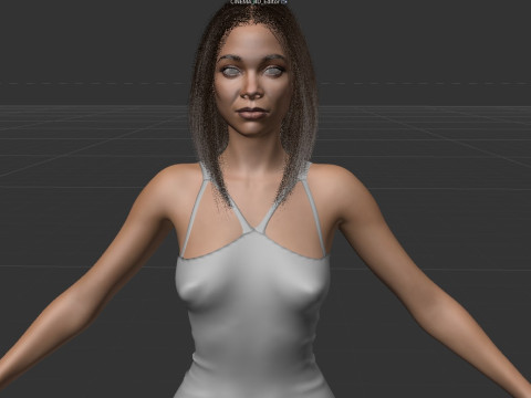 Zoe Saldana 3D Model