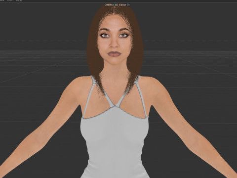 Zoe Saldana 3D Model