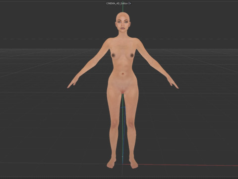 Zoe Saldana 3D Model