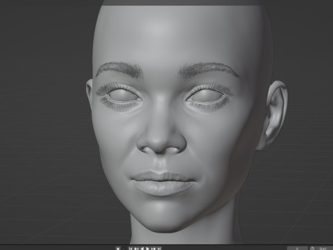 Zoe Saldana 3D Model