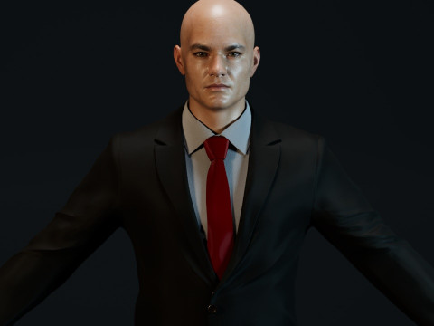 Hitman Agent 47 3D-Modell