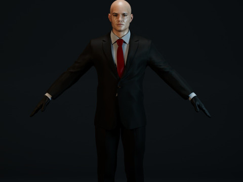 Hitman Agent 47 3D-Modell